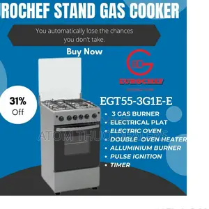 Eurochef 50*55 3+1 Standing Cooker With Ele Tric Oven.