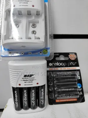 Original Rechargeable Batteries Double AA With Charger.