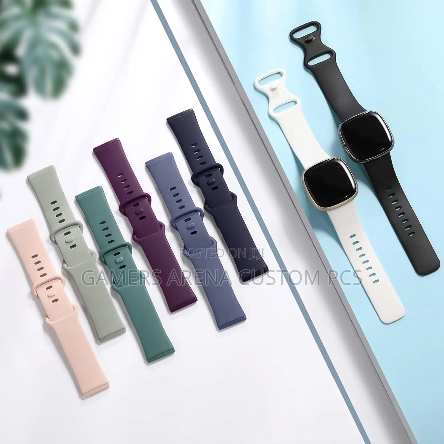 Silicone Bands Fitbit Versa 4,Sense 2 ,Soft Straps Wristband