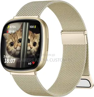 Fitbit Versa 3,4 Sense Steel Milanese Metal Loop Wristband