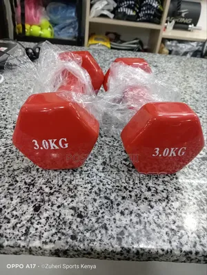 3kg Aerobic Dumbbells Pair, Vynil Coated Steel