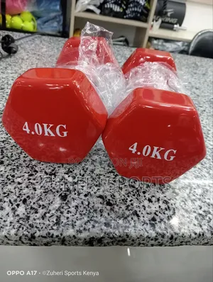 4kg Aerobic Dumbbells, Vynil Coated Steel