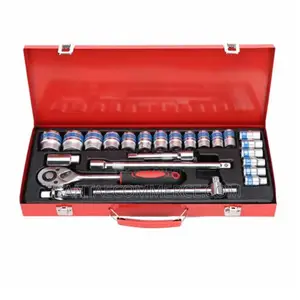 24 PCS 1/2′′ Inch DR Heavy Ratchet Socket Wrench