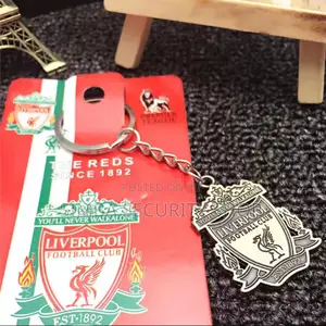 Liverpool Team Football Soccer Key Chain Holder Metallic EPL
