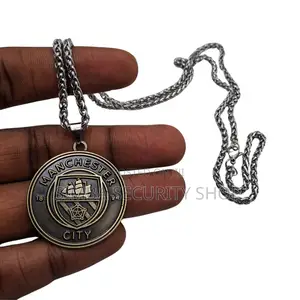 Manchester City Fan Football Soccer Necklace Man Bronze Club