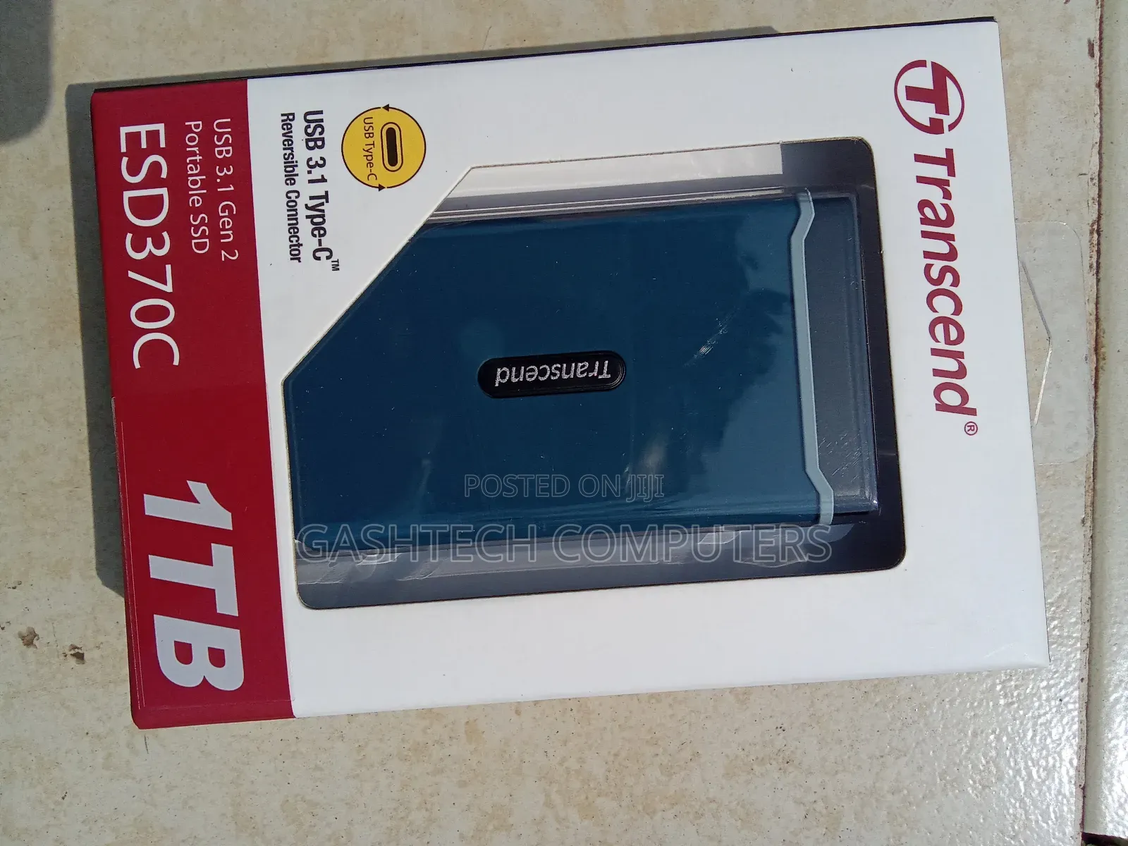 Transcend ESD370C Portable External SSD 1TB - Black