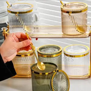 4 PCS Acrylic Spice Jars