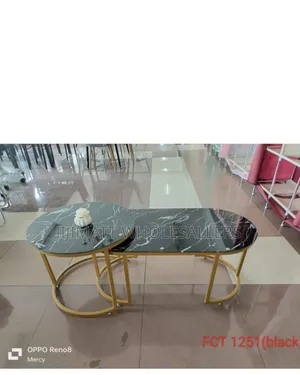 Imported Black Pure Marble Coffee Table