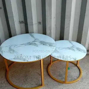 New Marble Nesting Coffee Table White in Colour