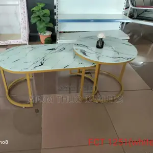 FCT 1251 White Marble Coffee Table 