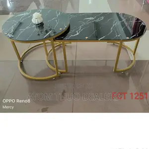 FCT 1251 Black Marble Coffee Table Restocked