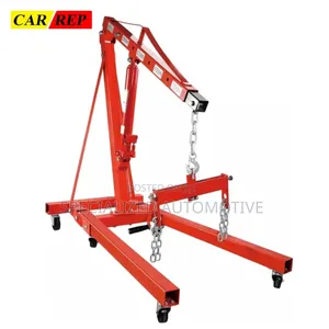 Portable 2 Ton Vehicle Engine Removal Fitting Hydraulic Lifting Crane