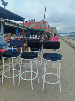 Counter Stools, or Bar Stools Black and White.