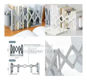 Retractable Bookends for Shelves Book Support Stand