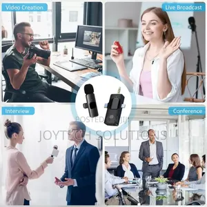 -3in1 Lavalier Wireless Microphone for Live Recordings