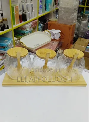 3PCS Glass Canister Set