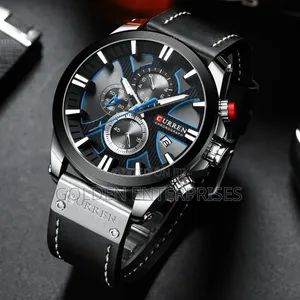 CURREN Chronograph Gents Watch Leather Strap