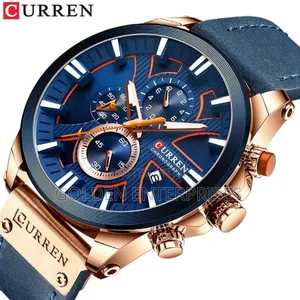 CURREN Chronograph Gents Watch Leather Strap