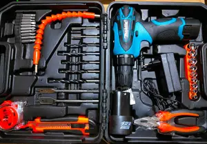 Makita Accessories 12V Cordless 2 Battery Electric Drill Set