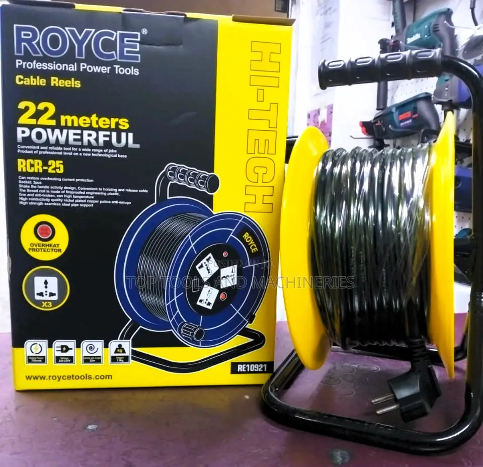 Royce 22m,2.0 Electrical Extension Cord Reel