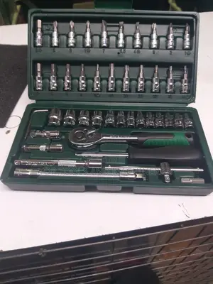 Professional 48-Piece Socket Ratchet Mechanical Wrench Set