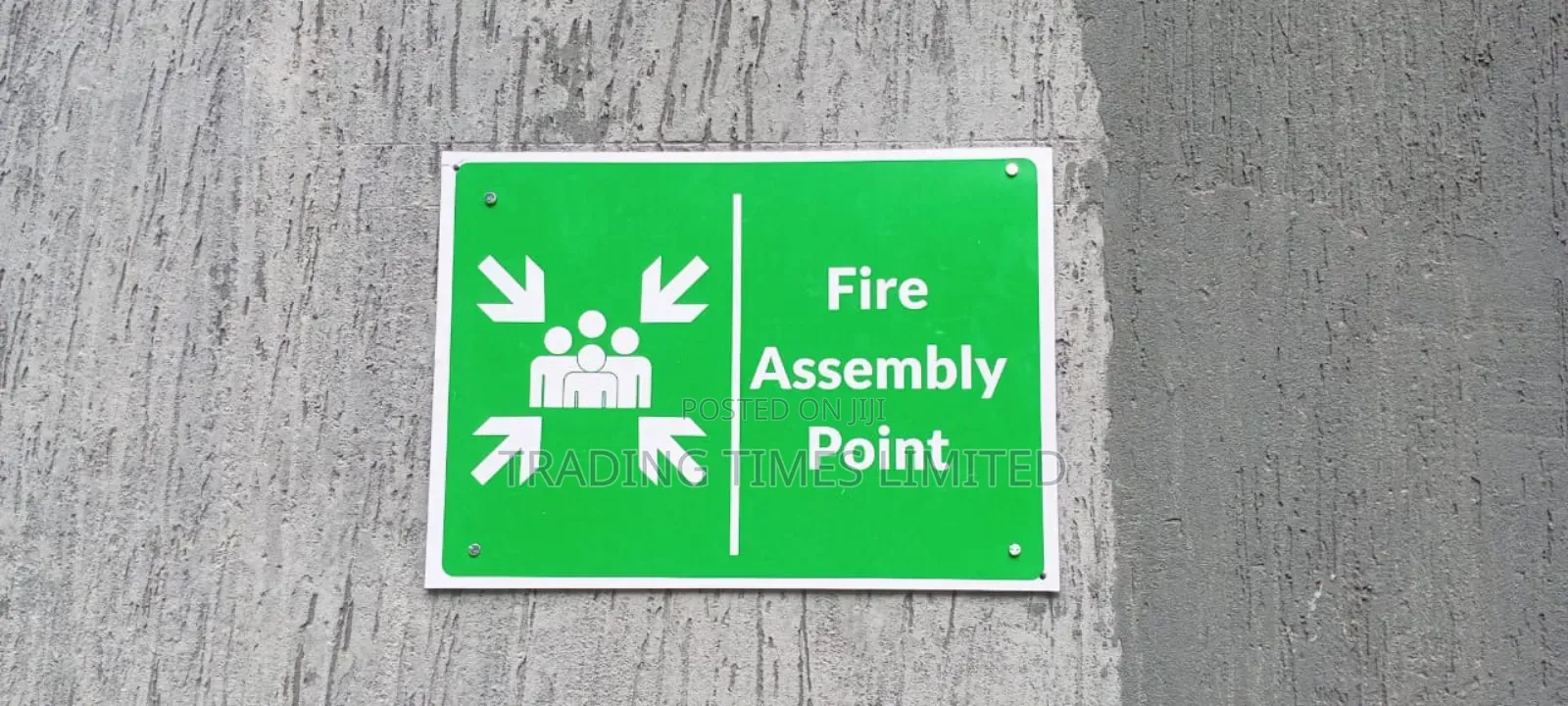Fire Assembly Point Sign Plate