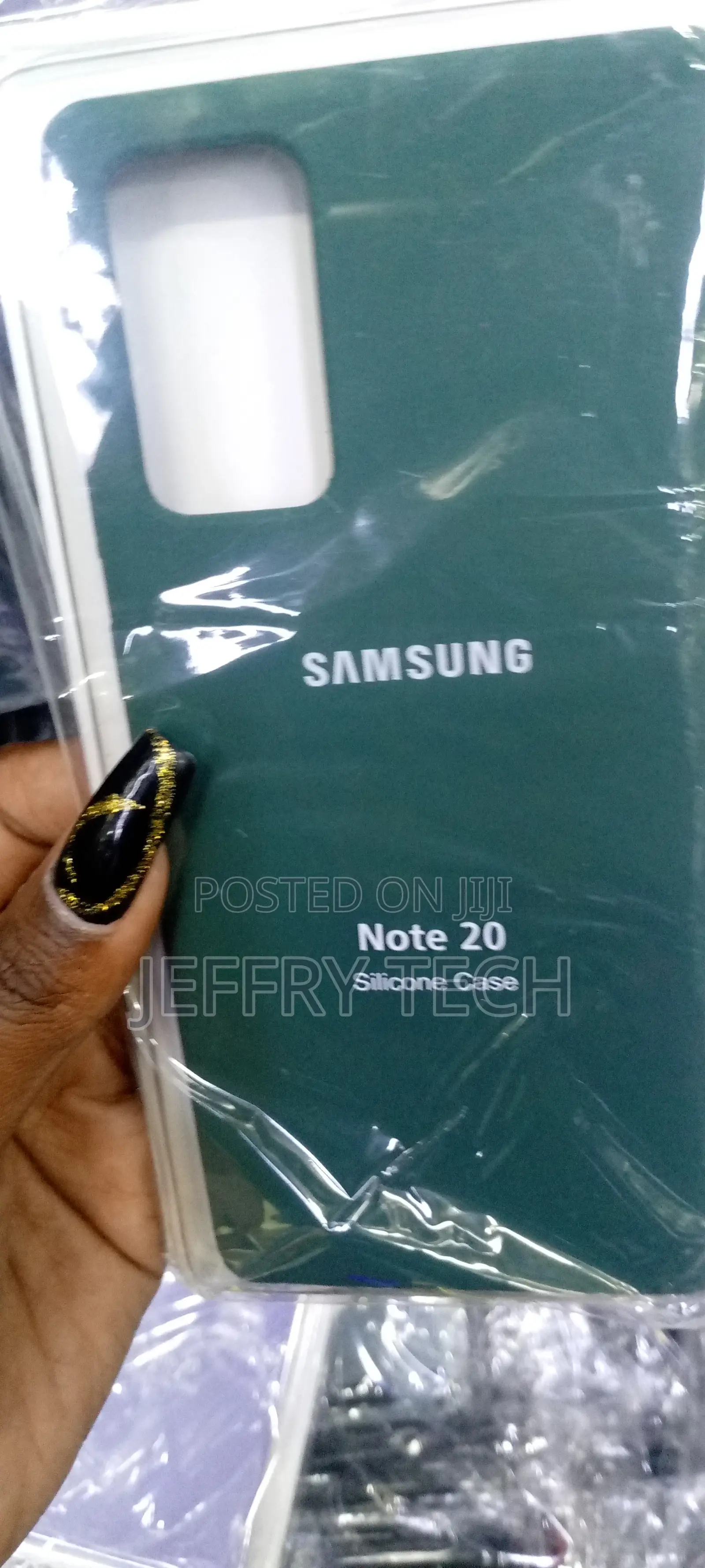Samsung Note 20 Case Liquid Silicone Case Dual Layer Green