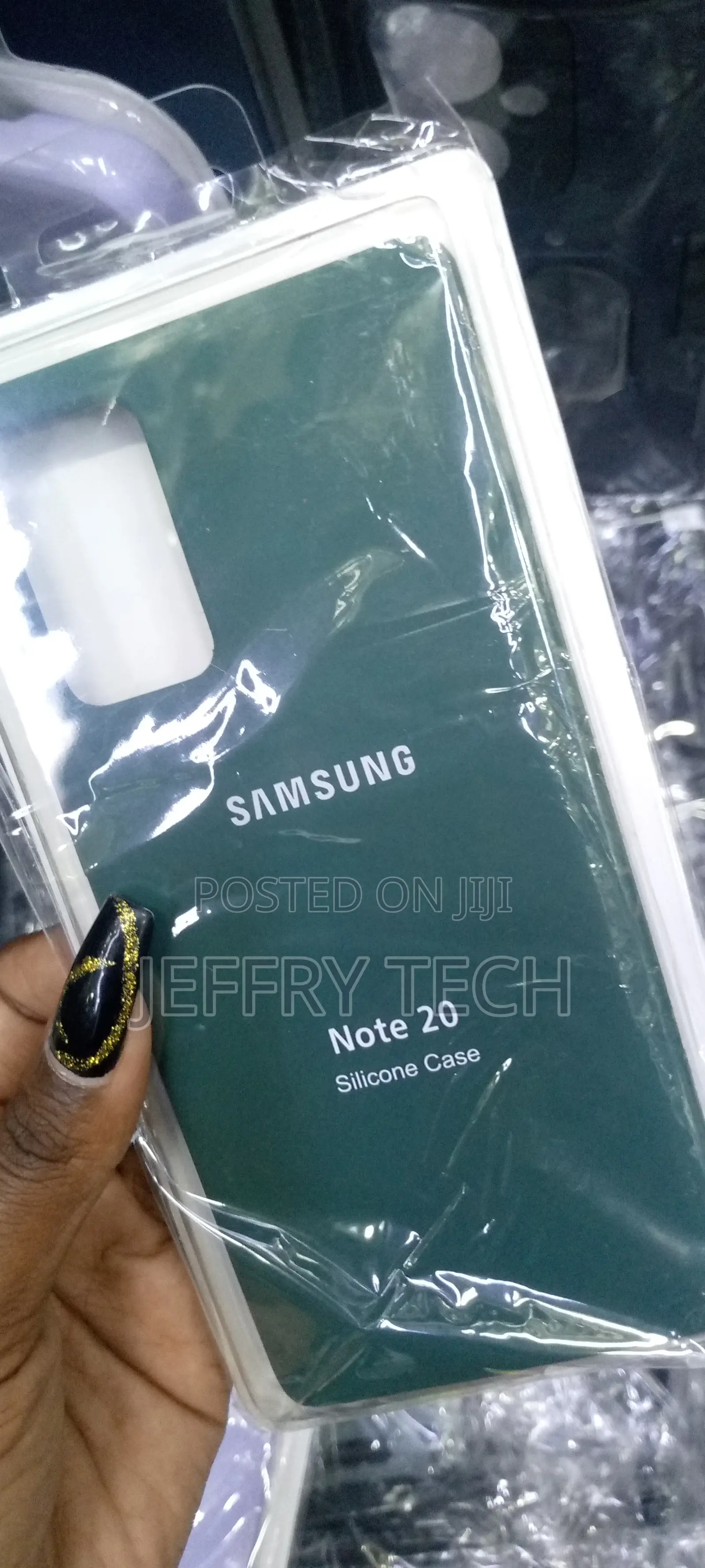 Samsung Note 20 Case Liquid Silicone Case Dual Layer Green