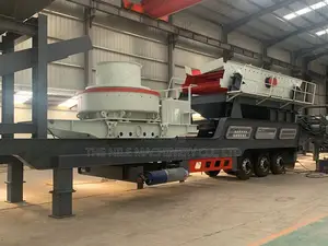 Tire Wheel Mobile Stone Cone Crusher and Sand Making Plant