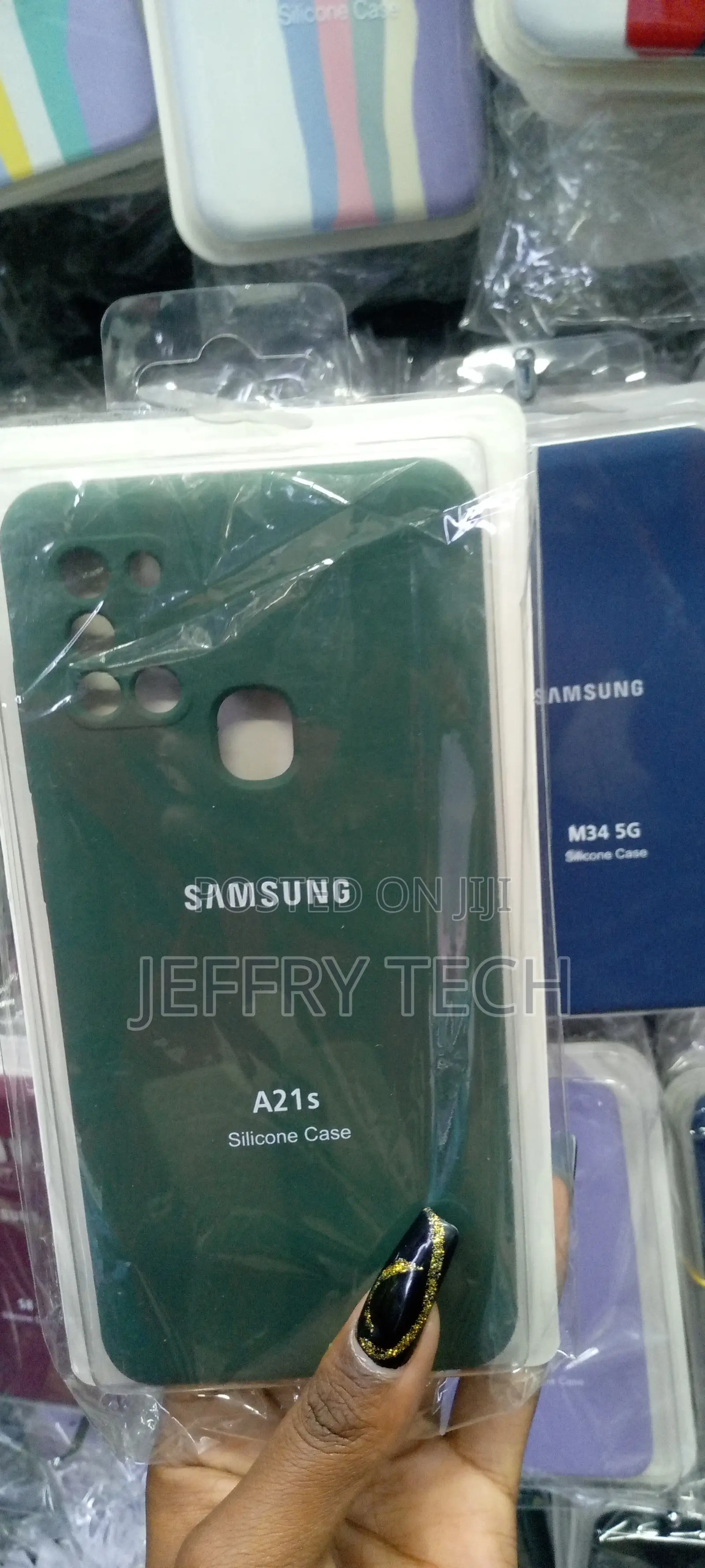 Soft Silicone Case for Samsung Galaxy A21S Green