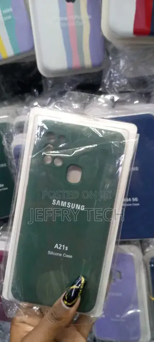 Soft Silicone Case for Samsung Galaxy A21S Green
