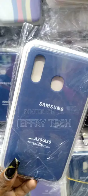 Soft Silicone Case for Samsung Galaxy A20 Black