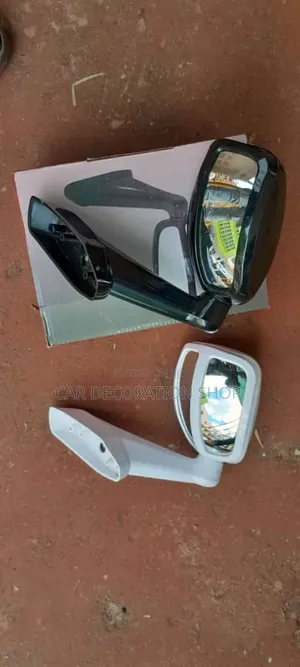 Universal Bonnet Arm Fender Mirror (Black,White, Silver,)