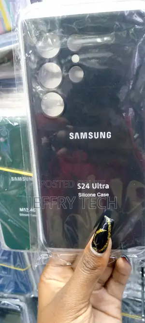 Samsung GALAXY S24 Ultra Silicone Case/Cover-Black MMMM