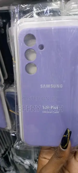 Samsung Galaxy S24 Plus Phone Case Liquid Silicone, Purple