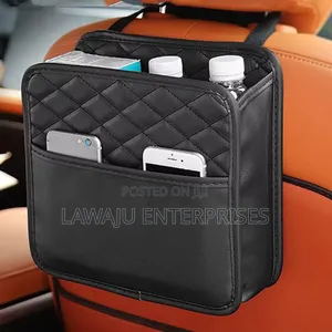 Leather Back Seat Organizer Bag