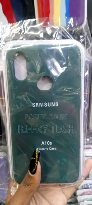 Green Color Silicone Samsung A10S Phone Cover/Case