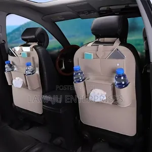 Nude Oxford Car Back Seat Organizer