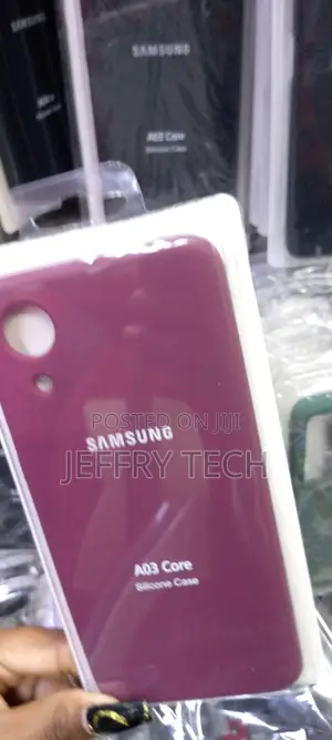 Basic Case for Samsung Galaxy A03 Core (Silicone_maroon Red)