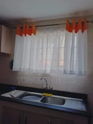 Orange White Kitchen Sheer Orange White Kitchen Sheer