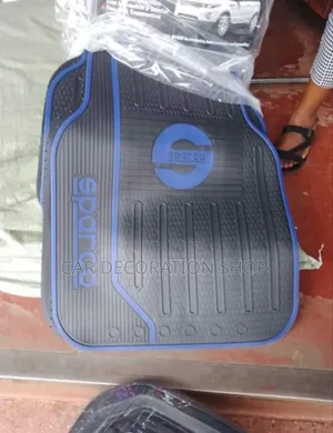 5pc Sparco Mats in Blue Logo