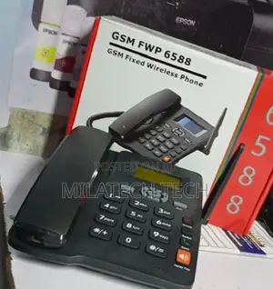 New GSM Office /Home DESKPHONE Deskphone Black Deskphone