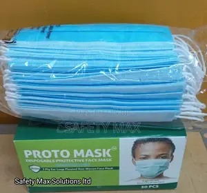 Disposable Protective Face Mask((Blue)