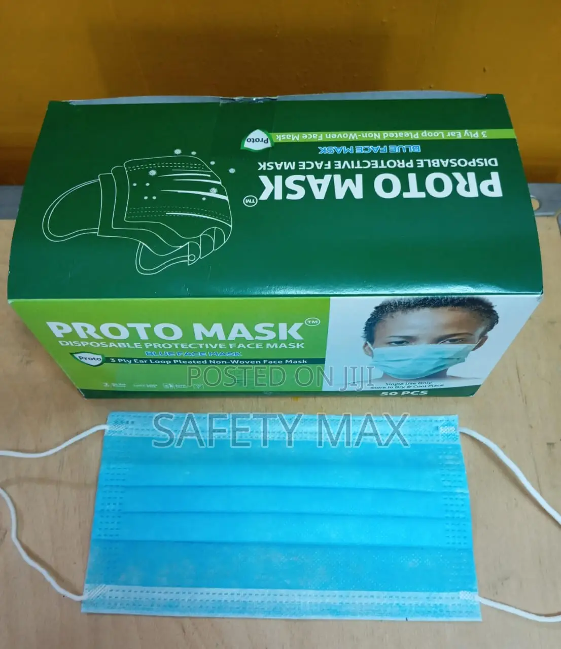 Disposable Protective Face Mask((Blue)
