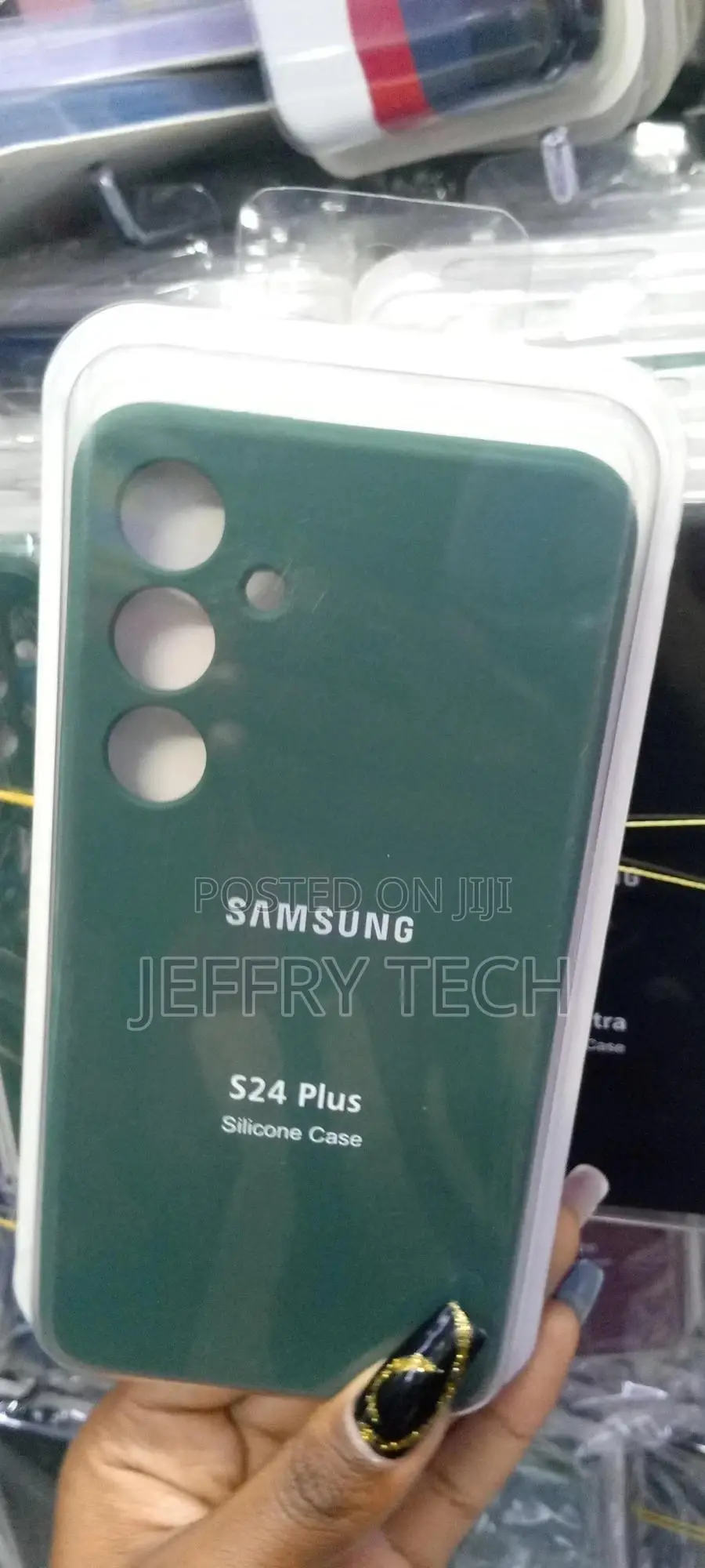 Silicone Samsung Galaxy S24 Plus Case - Green