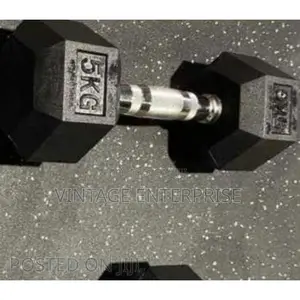Hexagonal Dumbell ,5kgs ,Single Handed .
