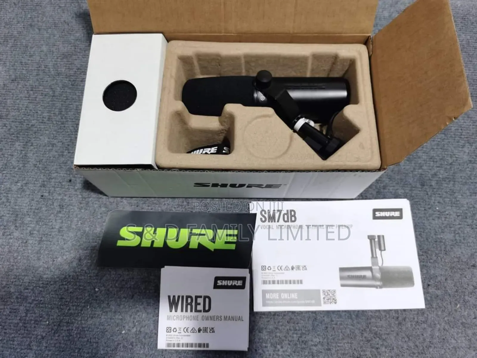 Shure Sm7db Dynamic Microphone