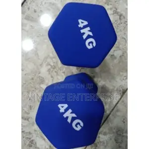 4kg , Neoprene Dumbbells (Single Hand ) • 