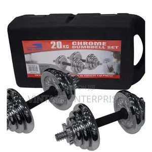 20kg of Chrome Dumbbells With Casing .