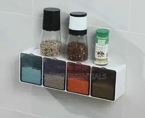 Wall Mounted Spice Rack Set, Boxes